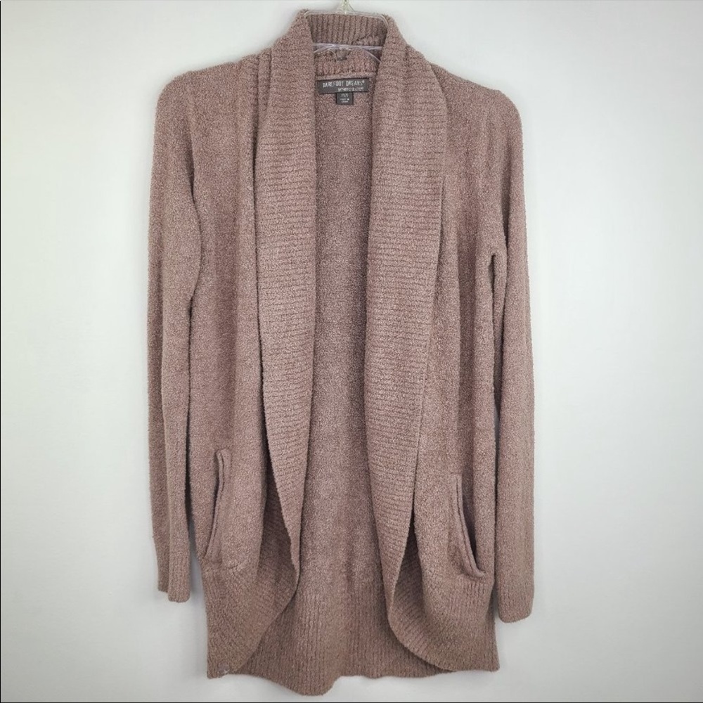 Barefoot Dreams Cali Cardigan Tan Cozy Chic XS/S